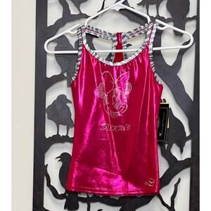 NWT Dreamlight Activewear Minnie Mouse Long Workout Girls Tank Size 12-14